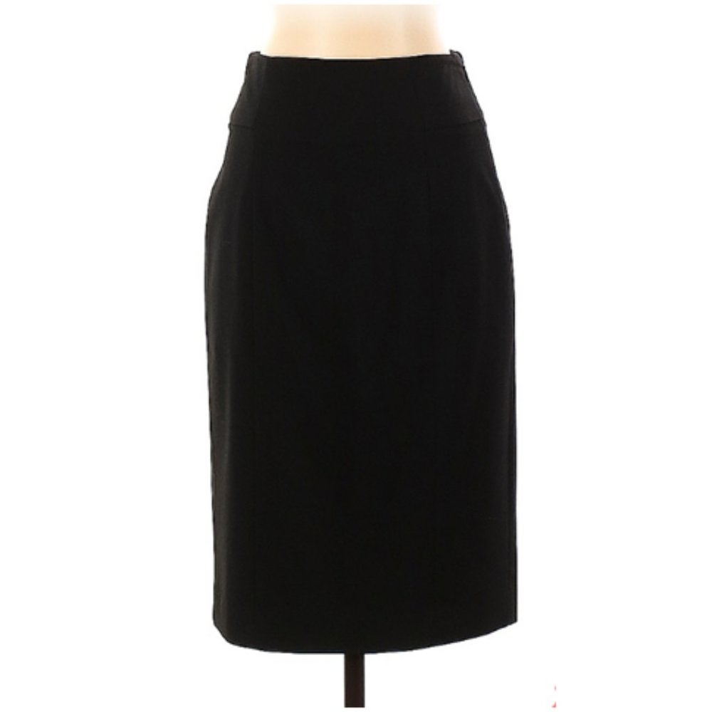 Essential Cupro Pencil Skirt, Black